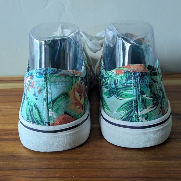Airwalk Women's Tropical Floral Canvas Sneakers Size 7 Low Top Lace Up Shoes - Picture 8 of 9